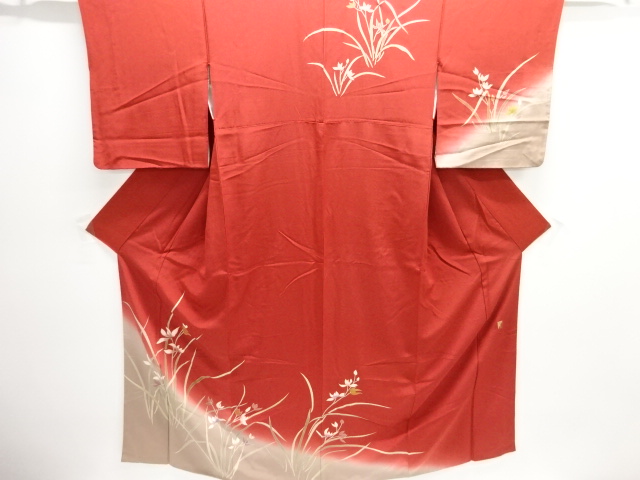 JAPANESE KIMONO / HOMONGI / SILK / EMBROIDERY / FLOWERS